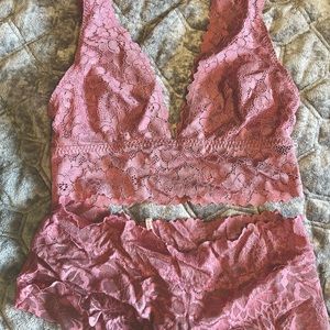 Victorias Secret PINK Bralette and Panty Set Lace